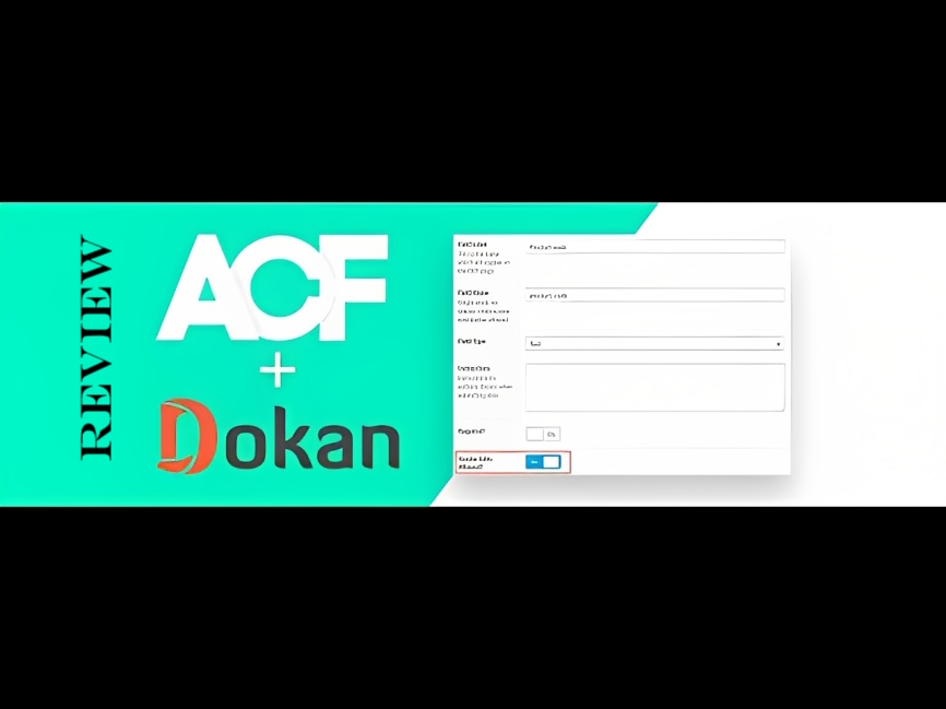 ACF For Dokan PRO