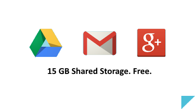 15 GB Shared Storage. Free